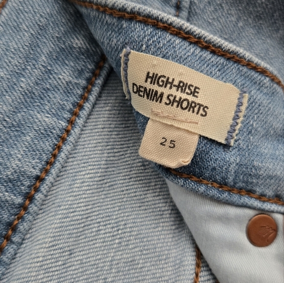 Madewell High-Rise Denim Shorts-Size 25 - Picture 2 of 8